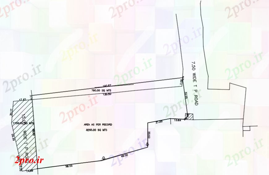 دانلود نقشه جزئیات جاده سازی نقشه جاده های جزئیات  طرحی دو بعدی  (کد99470)