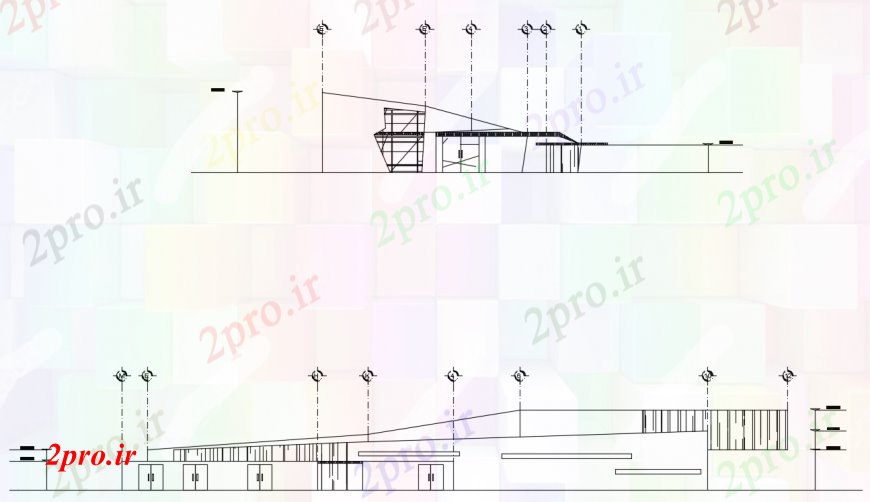 دانلود نقشه مسکونی ، ویلایی ، آپارتمان د طراحی از درمانگاه مراجعه خودکار 94 در 105 متر (کد99620)