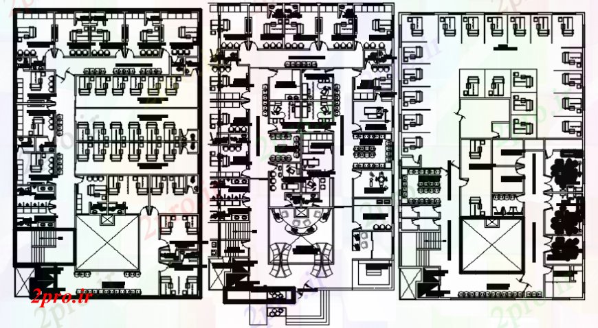 دانلود نقشه ساختمان اداری - تجاری - صنعتی مدیر شرکت توزیع کف دفتر طرحی های 20 در 30 متر (کد99853)