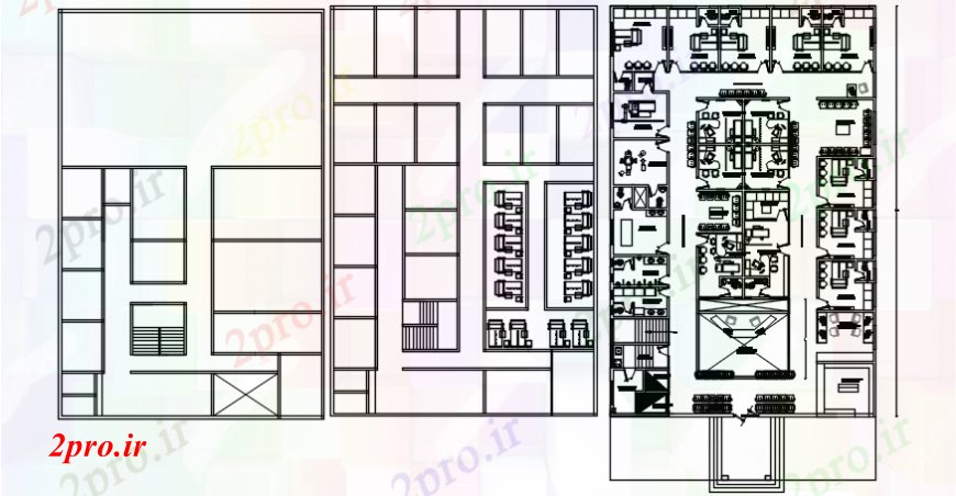 دانلود نقشه ساختمان اداری - تجاری - صنعتی طرحی ساختمان اداری طبقه و طرحی فریم و ساختار طراحی جزئیات 19 در 29 متر (کد99926)